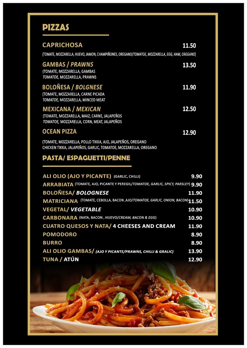 Menu Indian Ocean Carihuela - Indian Restaurant-10