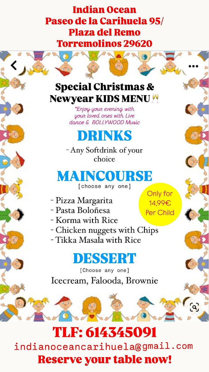 Menu Indian Ocean Carihuela - Indian Restaurant-7