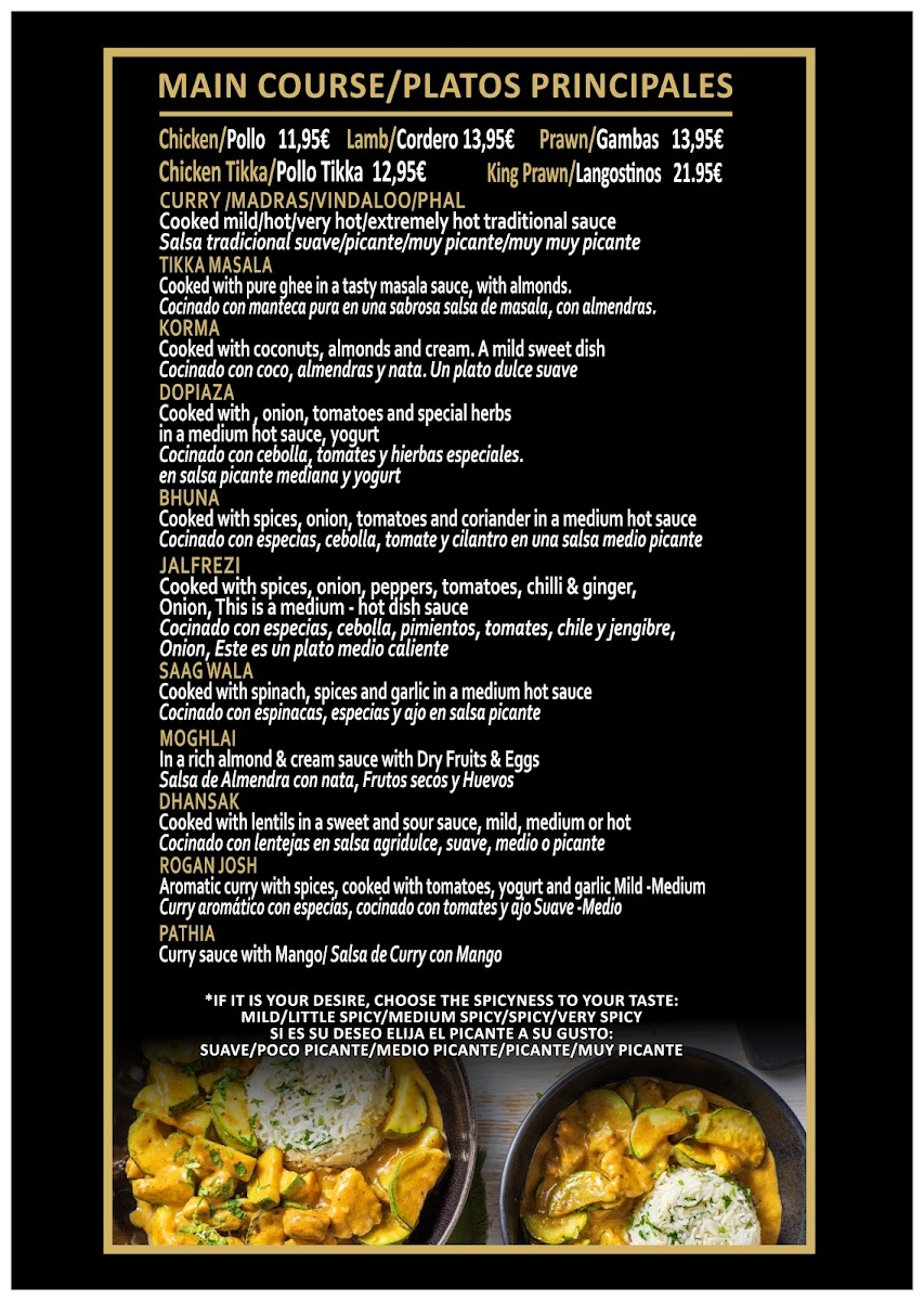 Menu Indian Ocean Carihuela - Indian Restaurant-8